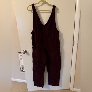 Free People High Roller Cord Overalls